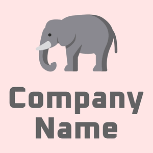 Elephant on a Misty Rose background - Animais e Pets