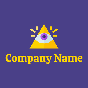 Illuminati logo on a Dark Slate Blue background - Religión