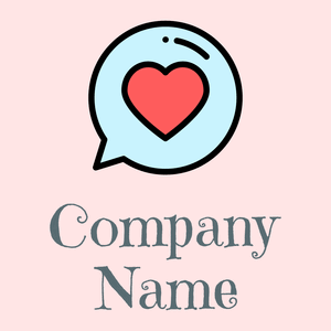 Message logo on a Misty Rose background - Communicações