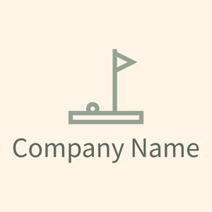 Mini golf logo on a Seashell background - Games & Recreation