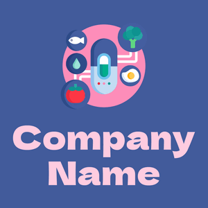 Synthetic food logo on a Mariner background - Sommario