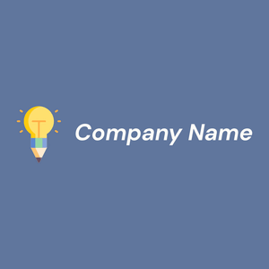 Creative logo on a Waikawa Grey background - Abstrait