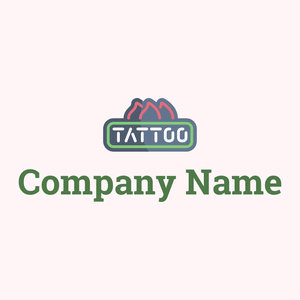Neon sign logo on a Snow background - Abstrato