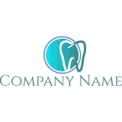 Logotipo de diente y círculo verde - Medical & Farmacia Logotipo