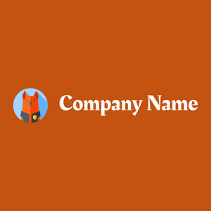 Police dog logo on a Rust background - Animaux & Animaux de compagnie