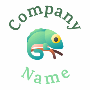 Granny Smith Apple Chameleon on a White background - Animais e Pets