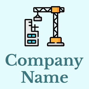 Crane logo on a Light Cyan background - Construction & Tools