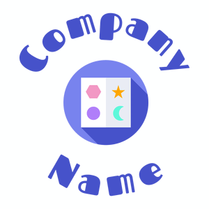 Geometric figure logo on a White background - Enfant & Garderie