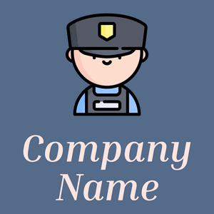Cop logo on a Kashmir Blue background - Sécurité