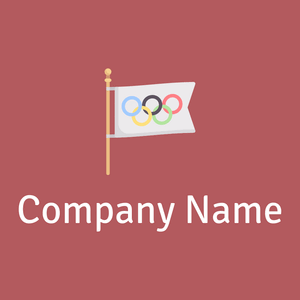 Olympic games logo on a Blush background - Community & No profit