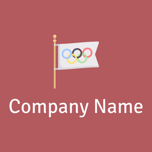 Olympic games logo on a Blush background - Abstract