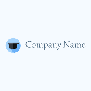 Columbia Blue Graduation cap on a Alice Blue background - Educación