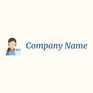 Woman Welder logo on a Floral White background - Bouw & Gereedschap