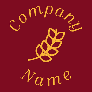 Wheat logo on a Falu Red background - Agricoltura