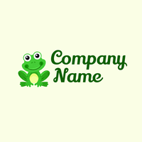 Cute frog logo - Crianças & Cuidados