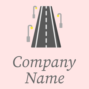 Road logo on a Misty Rose background - Autos & Fahrzeuge