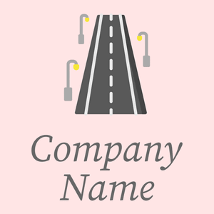 Road logo on a Misty Rose background - Automóveis & Veículos