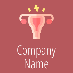Menstrual pain logo on a Blush background - Hospital & Farmácia