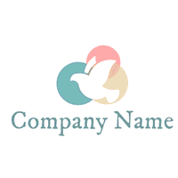 Logotipo de paloma pacífica en círculos - Animales & Animales de compañía Logotipo