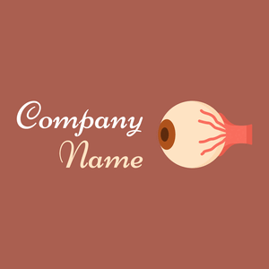 Eye logo on a Sante Fe background - Medical & Farmacia