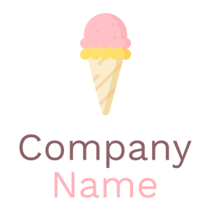 Pink Ice cream on a White background - Alimentos & Bebidas
