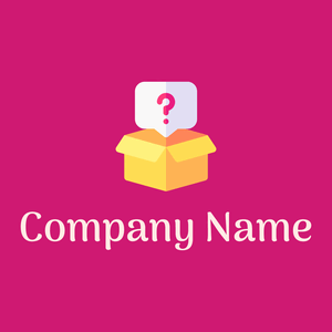 Mystery logo on a Medium Violet Red background - Abstrait