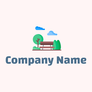 Park logo on a Snow background - Florale