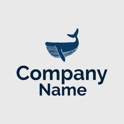 Logotipo ballena azul - Medio ambiente & Ecología Logotipo
