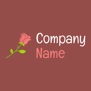 Rose logo on a Copper Rust background - Computer