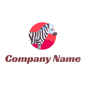Zebra logo on a White background - Animaux & Animaux de compagnie