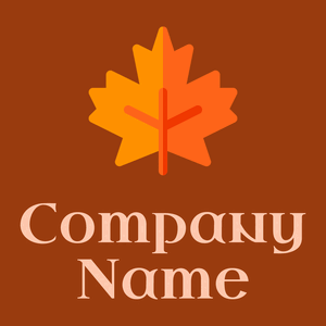 Maple leaf on a Saddle Brown background - Ecologia & Ambiente