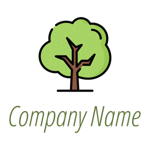 Tree logo on a White background - Milieu & Ecologie
