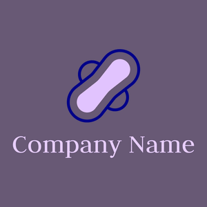 Sanitary pad logo on a Mobster background - Hospital & Farmácia
