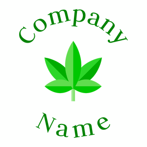Marijuana logo on a White background - Vastgoed & Hypotheek