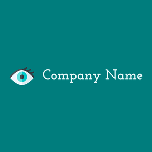 Eye logo on a Teal background - Moda & Belleza