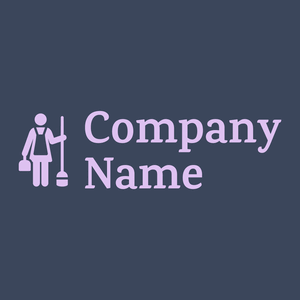 Maid logo on a Cello background - Limpeza & Manutenção