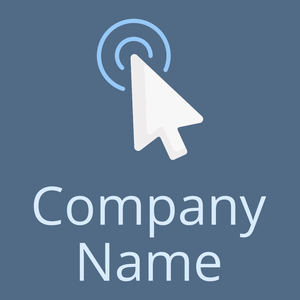 Pointer logo on a Kashmir Blue background - Animais e Pets