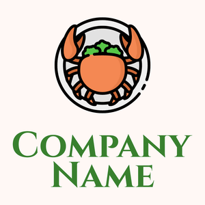 Green Crab on a Seashell background - Animais e Pets