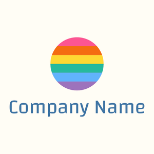 Rainbow flag on a Floral White background - Abstract
