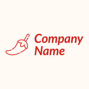 Chili logo on a Seashell background - Abstrakt