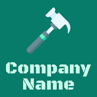 hammer on a Pine Green background - Empresa & Consultantes