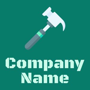hammer on a Pine Green background - Empresa & Consultantes