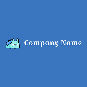 Slug logo on a Curious Blue background - Tiere & Haustiere