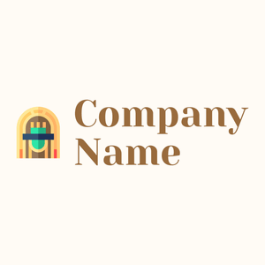 Jukebox logo on a Floral White background - Abstrait