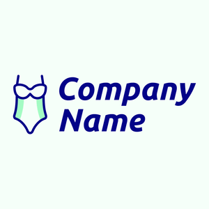 Lingerie logo on a green background - Abstrakt