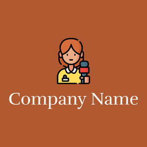 Reporter on a Fiery Orange background - Domaine des communications