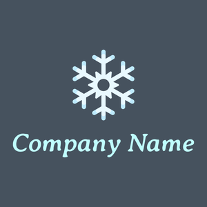 Snow logo on a Fiord background - Abstracto