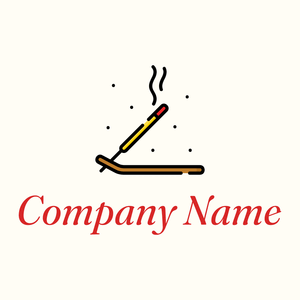 Incense logo on a Floral White background - Fiori