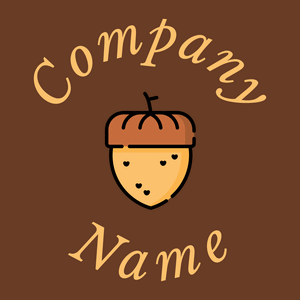 Nut logo on a Semi-Sweet Chocolate background - Nourriture & Boisson