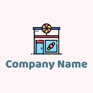 Candy Shop logo on a pale background - Abstrakt